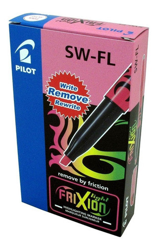 Resaltadores Borrables Pilot Frixion Rosa Fluo Caja X12 0