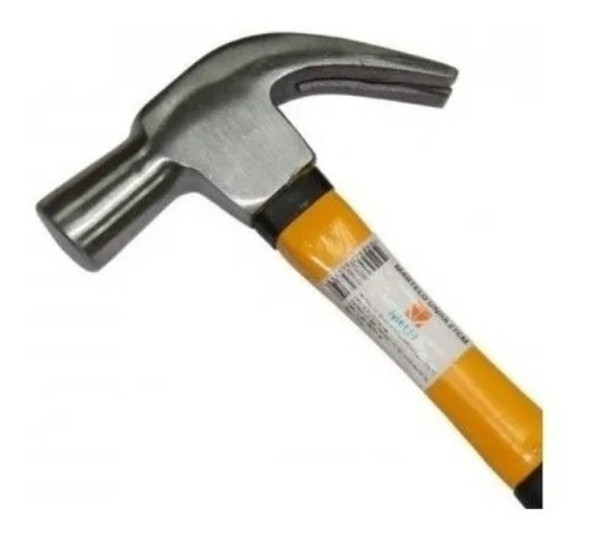 Martelo Profissional 25mm Grande Resistente Cabo Fibra Preto 1