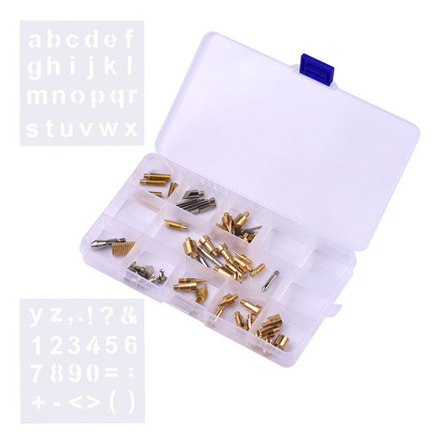 57pcs Queima De Madeira Caneta Dicas Conjunto Madeira Ferram 1