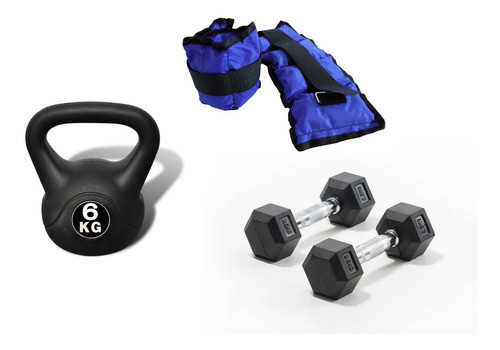 Kit De Entrenamiento Fullshop.uy 3 Elementos Tobi 3 Kg 0