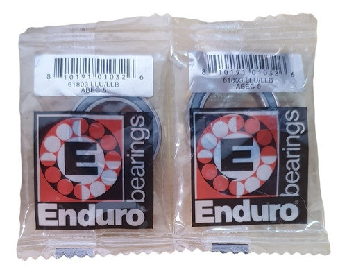 2x Rolamento Enduro 61803 Llu Abec-5  17x26x5 Cubo Zipp 6803 1