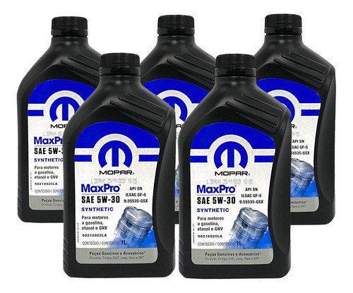 Kit Revisão Compass 2.0 16v Flex 2017/... Óleo 5w30 Mopar 1