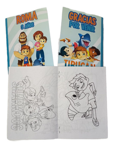Souvenir Librito Para Colorear Personalizado X 10 Tibucan 0