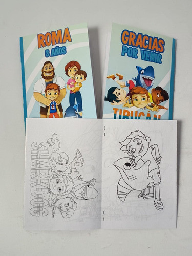 Souvenir Librito Para Colorear Personalizado X 10 Tibucan 1