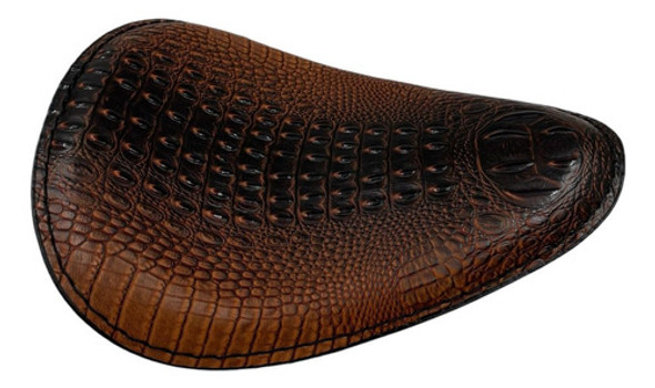 Asiento Moto Custom Bobber Individual  Eco Cuero 0