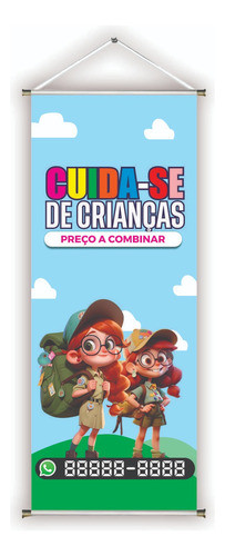 Faixa/banner Pronto Cuidadora Fa-77 30x70cm (arte Pronta) 0