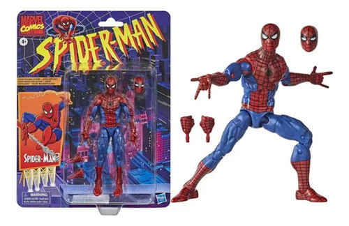 Figura Spiderman Retro De 16 Cm Con Accesorios 1