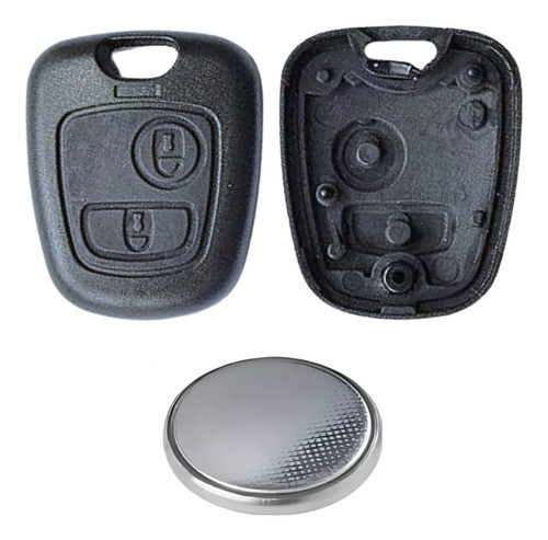 Kit Llave Carcasa Peugeot 206 207 + Pila Cr2016 0