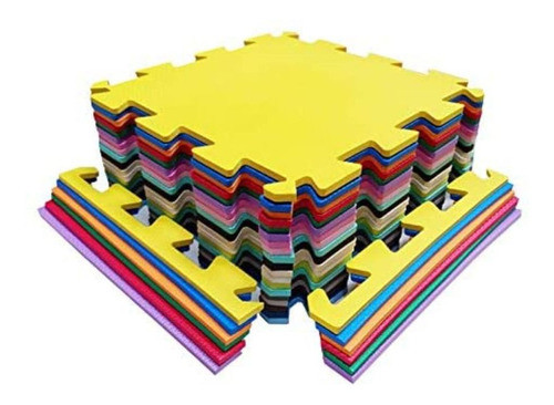 Kit 4 Tatames Eva Infantil 50x50x10mm Colorido 0