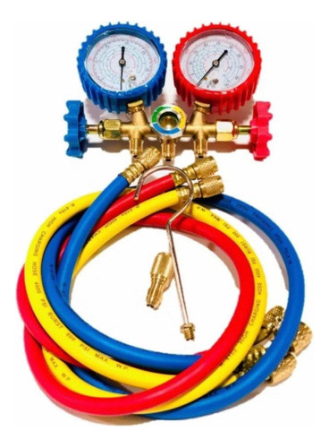 Manifold Adaptadores Acoples Valvula Gas 134a Automotor 0