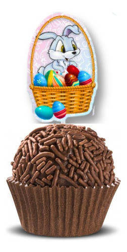 Kit 21 Toppers Tags Palito D/ Coelhinho Páscoa Docinhos 1