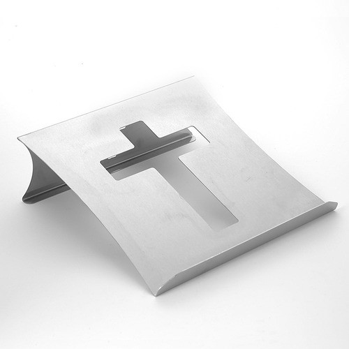 Suporte Para Bíblia Sagrada 22 X 22 Cm Em Inox Escovado 0