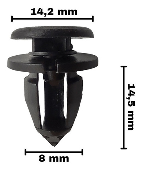 Juego Grampa Clip Tapizado Puertas Traseras Renault Kangoo 1