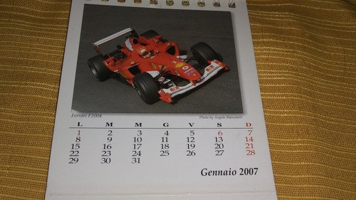 Almanaque Calendario 2006 Autos En Italiano Coleccion 1