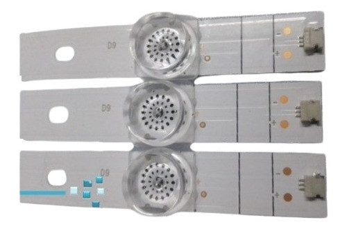 Kit De 3 Tira De 9 Led Philco Pld50fs9a /dj50x6500 94,5cm 3v 0