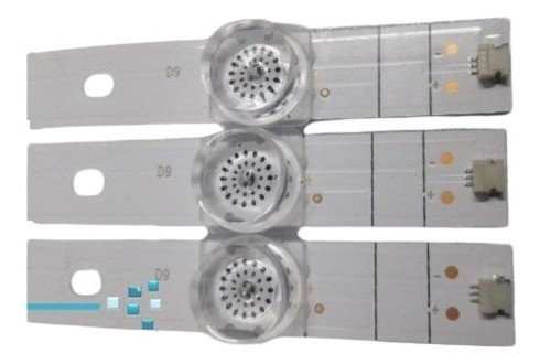 Kit De 3 Tira De 9 Led Philco Pld50fs9a /dj50x6500 94,5cm 3v 0
