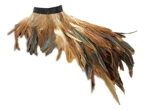 Feather Shawl Rooster Hair Show Prom Jewellery Green 0