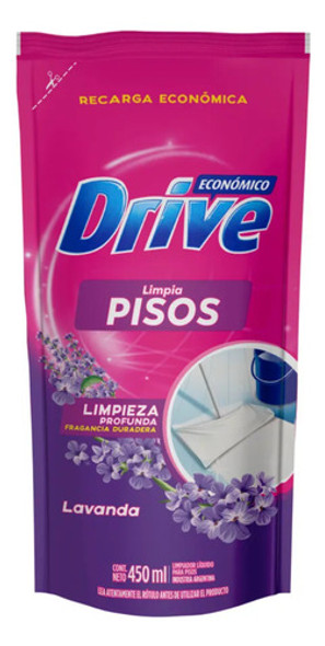 Limpiador Pisos Lavanda Drive X 450 Ml (7551) 0 Limpiador Pisos Lavanda Drive X 450 Ml (7551) 0