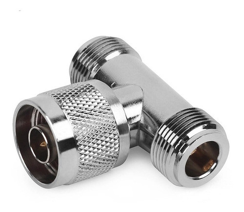 Conector Adaptador 1 N Macho/2 N Hembra, Conector Triple Rf 0