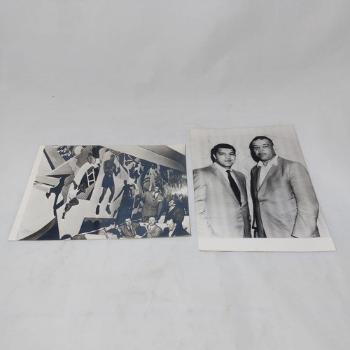 Antiguas Fotos Joe Louis Rocky Marciano Lote X 2 Mag 64563 0