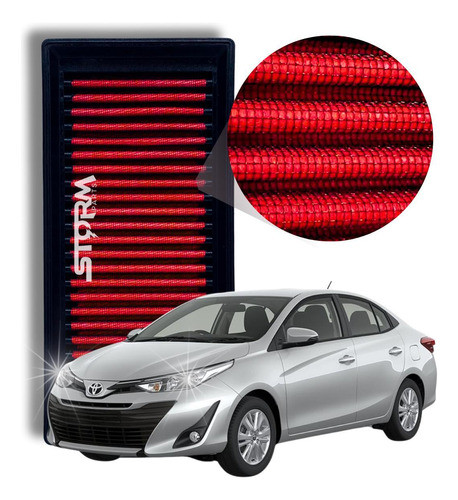 Filtro Ar Toyota Yaris Sedan Motor 1.3 1.5 Ano 2018 A 2022 0