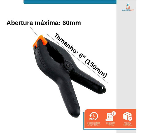 6 Grampos Multiuso 6 Polegadas Starfer 1