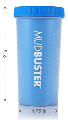 Lavadora Portatil De Patas De Perro Large Azul Osc Mudbuster 1