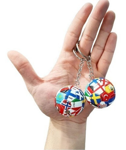 Llavero Pelota De Futbol Banderas Paises Mundial 0