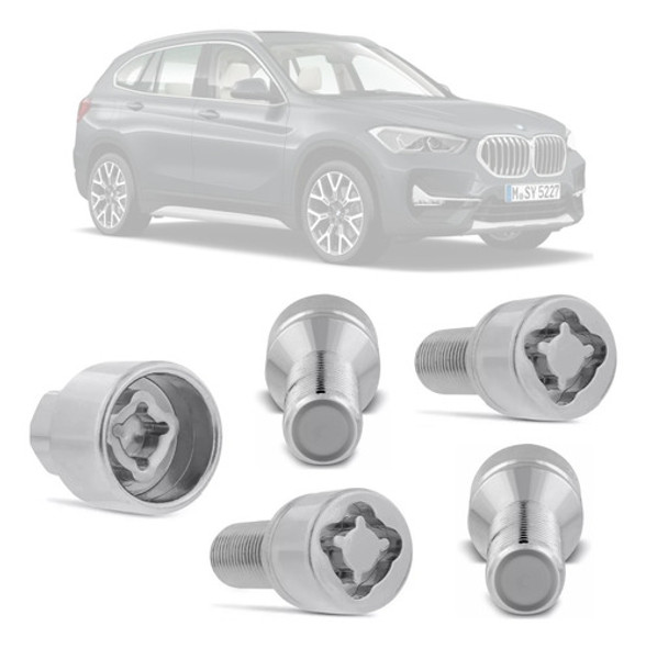 Jogo Porcas Roda Antifurto M14x1,5 Bmw X1 0