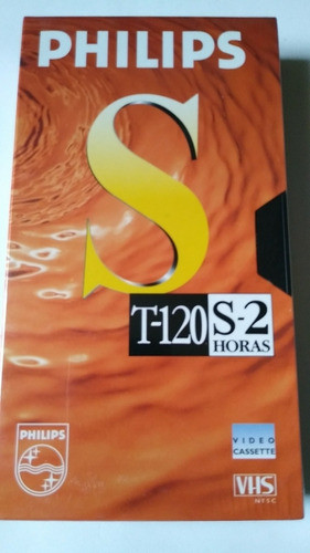 Fita De Vídeo Philips T-120 Virgem Lacrada!(n. Tdk / Maxell) 0
