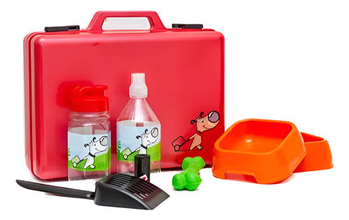 Kit De Viaje Y Paseo Para Mascotas Perros Y Gatos Accesorios 0