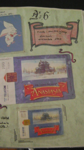 Tarjeta Telefonica Colecc Telecom Peliculas Anastasia N:6 N2 0