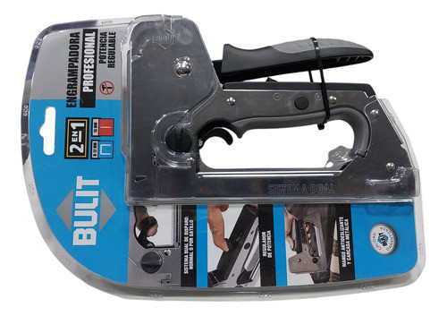 Engrampadora Profesional Potencia Regulable 2 En 1 Bulit 0