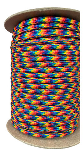Soga Polipropileno Trenzada 6mm X 30 Metros Color Arcoiris 1