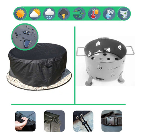 Funda Cubre Fogon 410 Fogonero Tromen Lona 100% Impermeable 0