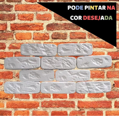 Tijolinho Rústico De Gesso - Revestimento 3d Tipo Brick 1