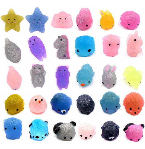30 Peças Mochi Squishy Brinquedos Glitter Mini Squishies Bri 1