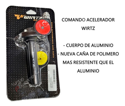 Acelerador Rapido 2t Caña Aluminio Honda Cr 125 250 Ktm 10mm 1