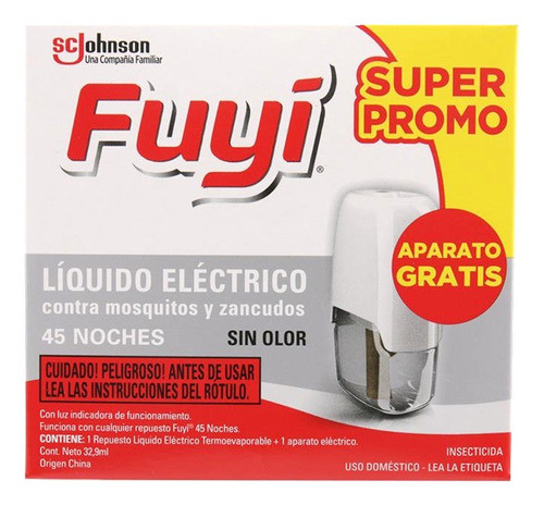 Nuevo Aparato Fuyi Mata Mosquito Botellita Liquido Repelente 1