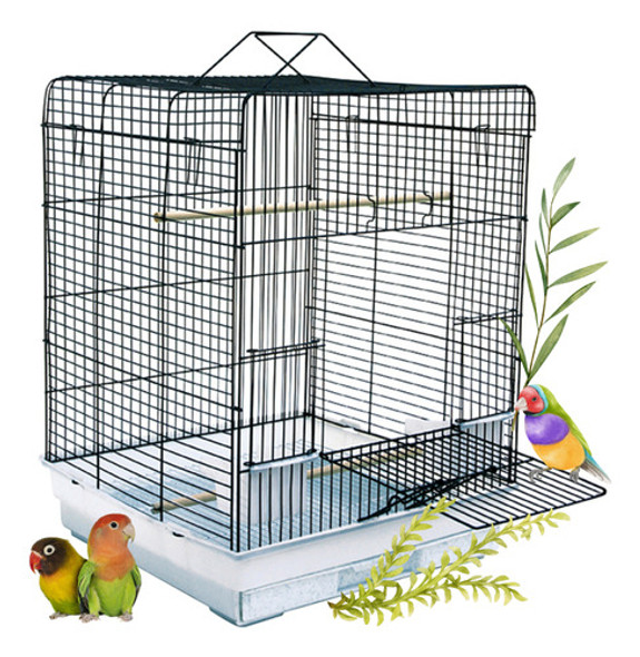 Jaula Aves Agapornis Canarios Diamantes Gould Mediana 0