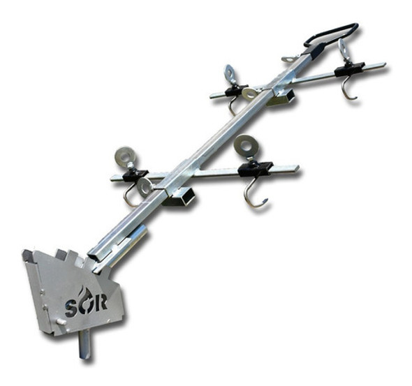 Estaca Cruz Asador Criollo Reforzado Parrilla 100x50cm Sor 1