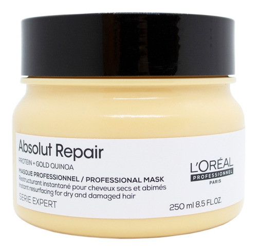 Loreal Absolut Repair Gold Quinoa Máscara Pelo 250ml 6c 0
