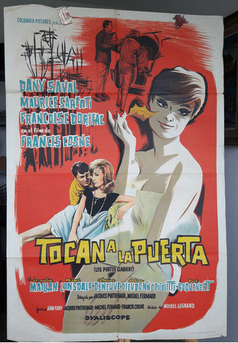 Afiche Cine Poster Les Portes Claquent Dany Saval 1960 0