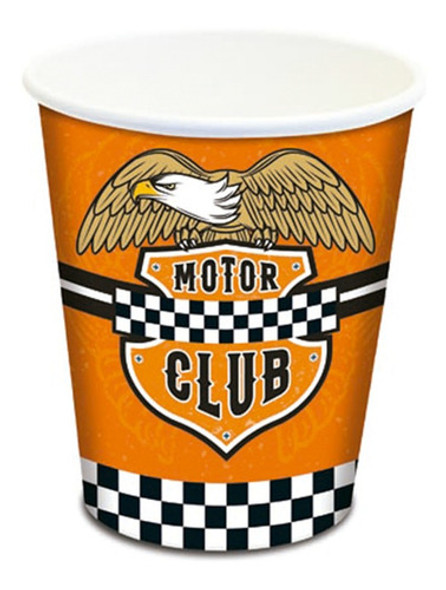 Copo De Papel Moto Club 180ml Junco 8und 0