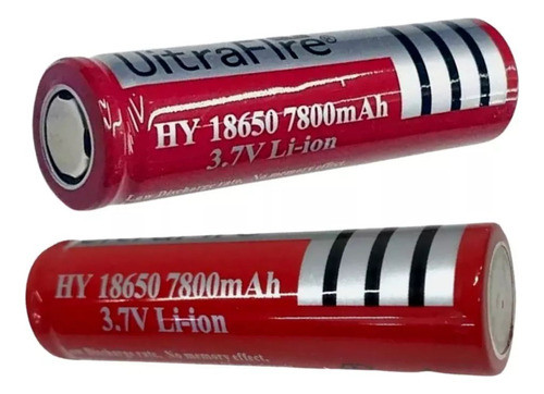 Pila Batería 18650 3.7v 7800mah Li-ion Recargable Sin Teton 1