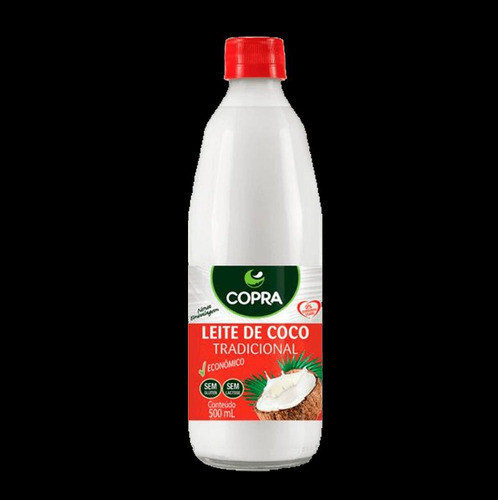 Kit C/ 2 Leite De Coco Tradicional Vegano Sem Glúten 500ml 1