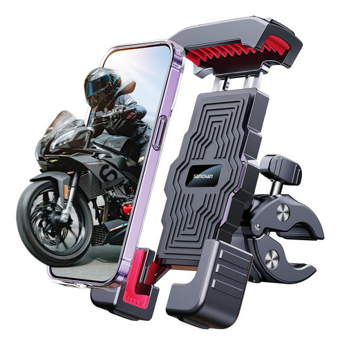 Soporte Telefono Motocicleta Un Solo Empuje Fácil Instalar 0