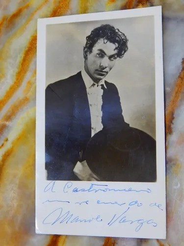 Manolo Vargas - Fotografia Firmada Original - Autografiada - 0