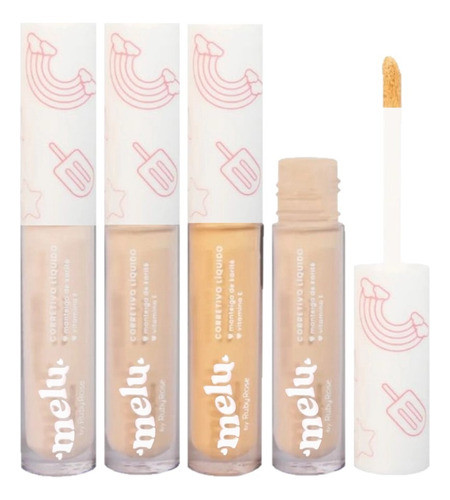 Kit C/6  Corretivo Liquido Melu Rr1800g1 - Ruby Rose 0