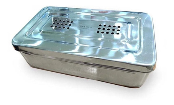 Caja Metálica Perforada 25cmx12cmx6cm Belkys 0